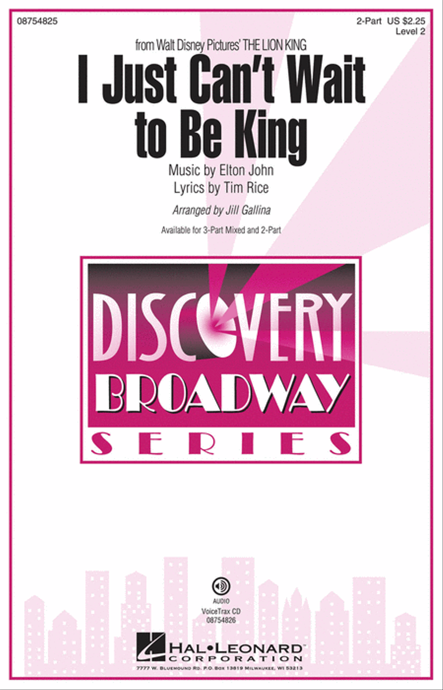 I Just Can't Wait to Be King 2-Part scores gallery preview page 1