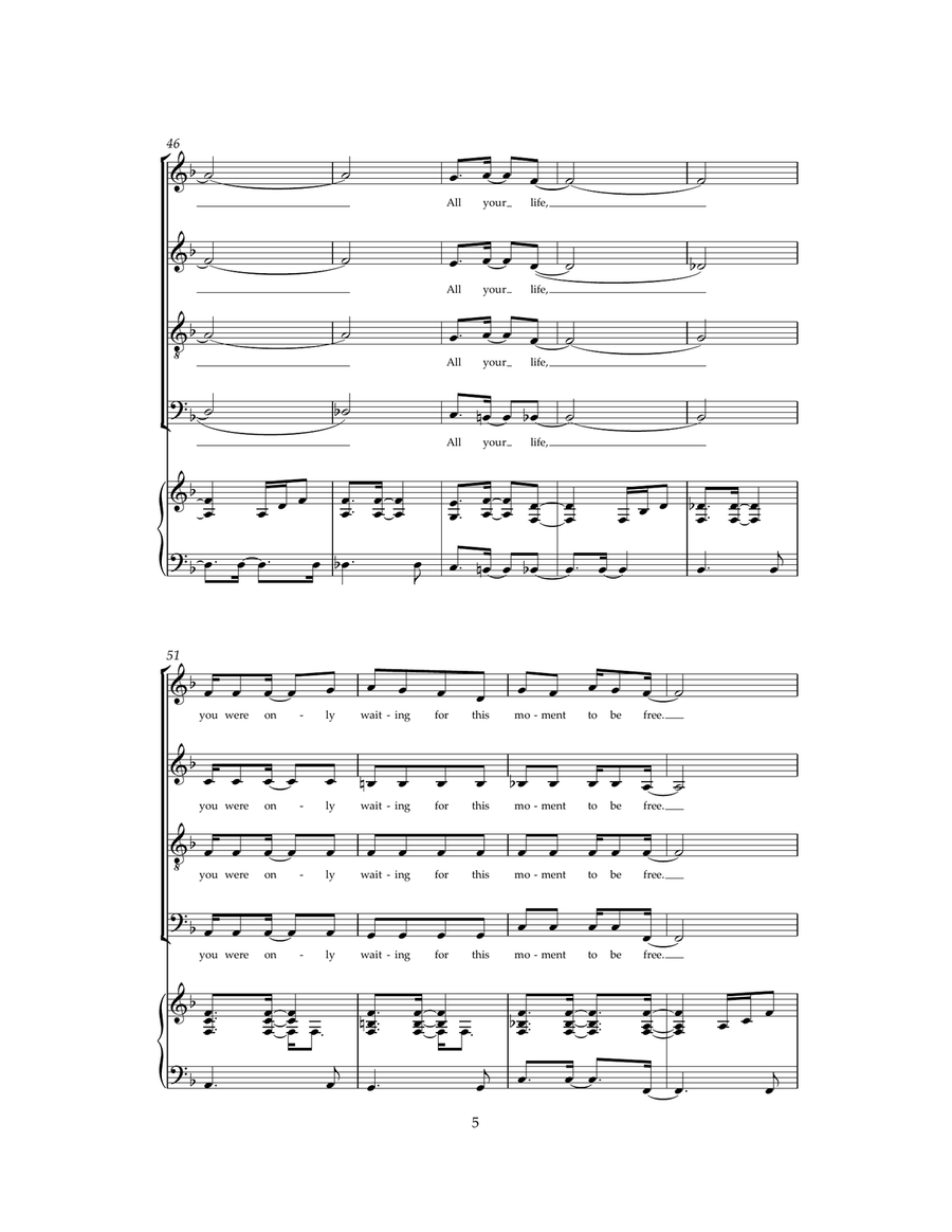 Blackbird Blackbird 4-Part scores gallery preview page 5