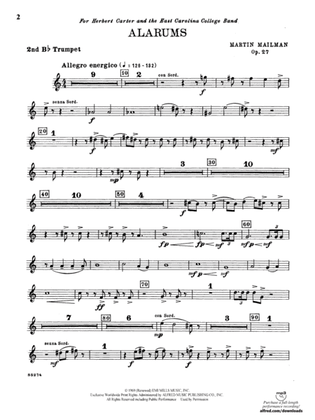 Alarums, Op. 27: 2nd B-flat Trumpet