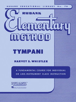 Book cover for Rubank Elementary Method - Timpani