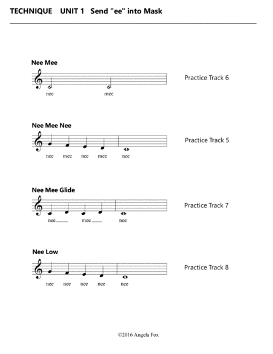 Healthy Vocal Development: Technique Exercises Level 3A Voice scores gallery preview page 5