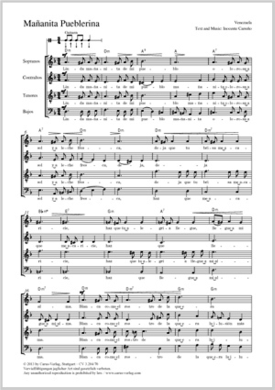Mananita Pueblerina Mananita Pueblerina 4-Part scores gallery preview page 1