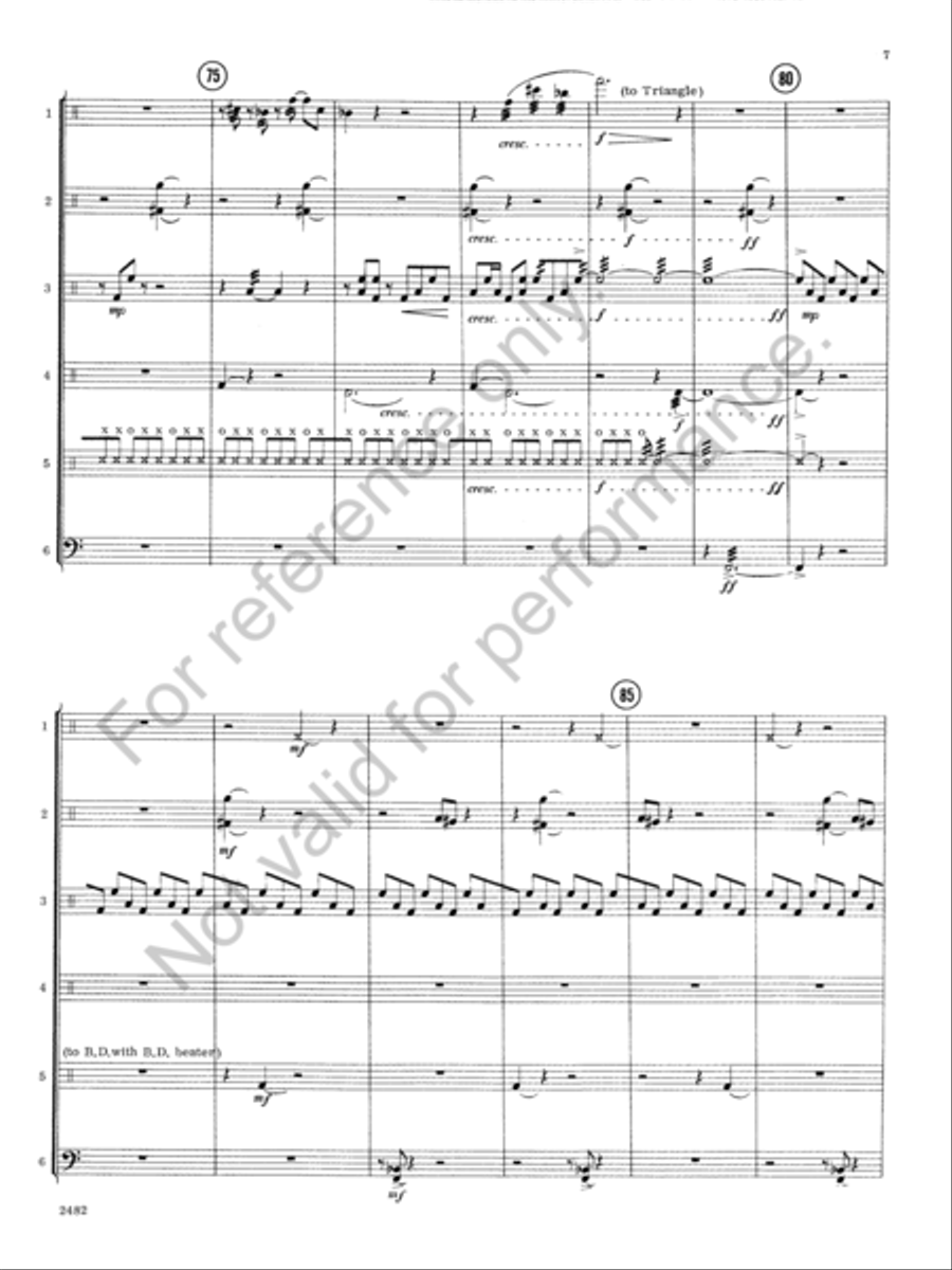 Fixations Percussion Ensemble scores gallery preview page 8
