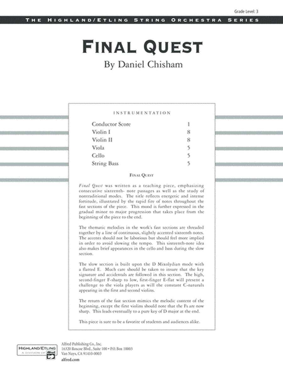 Final Quest: Score