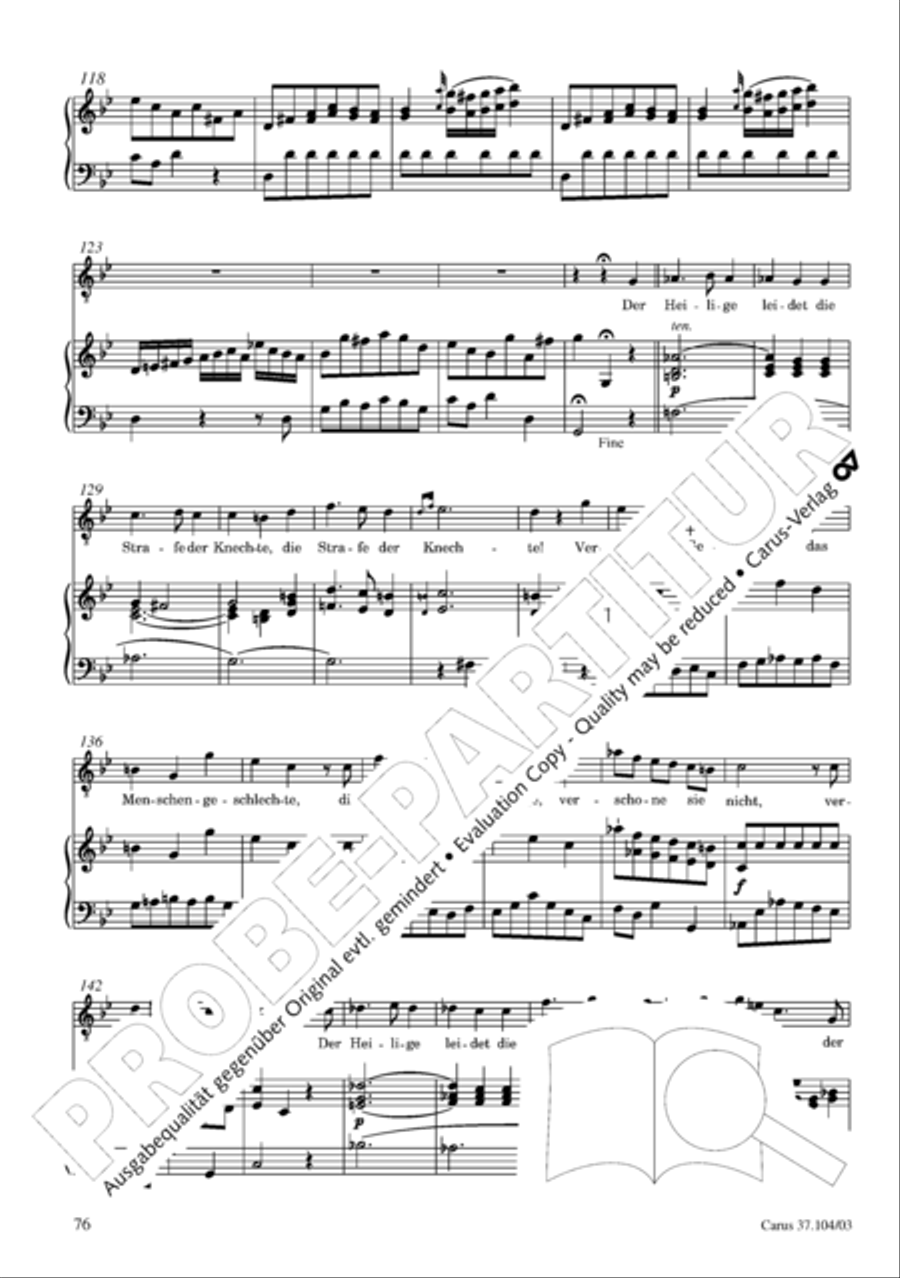 Ein Lammlein geht und tragt die Schuld 4-Part scores gallery preview page 77