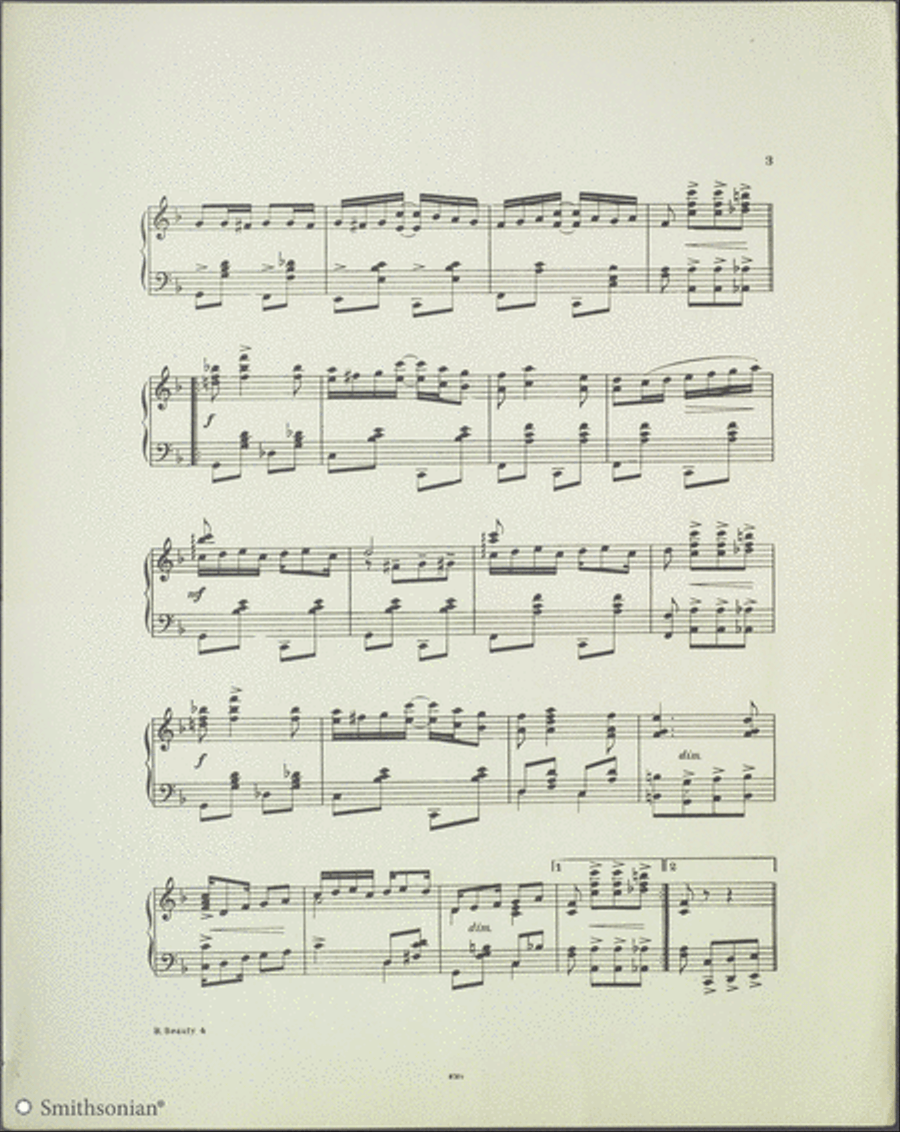 Black Beauty rag Black Beauty rag Piano Solo scores gallery preview page 3