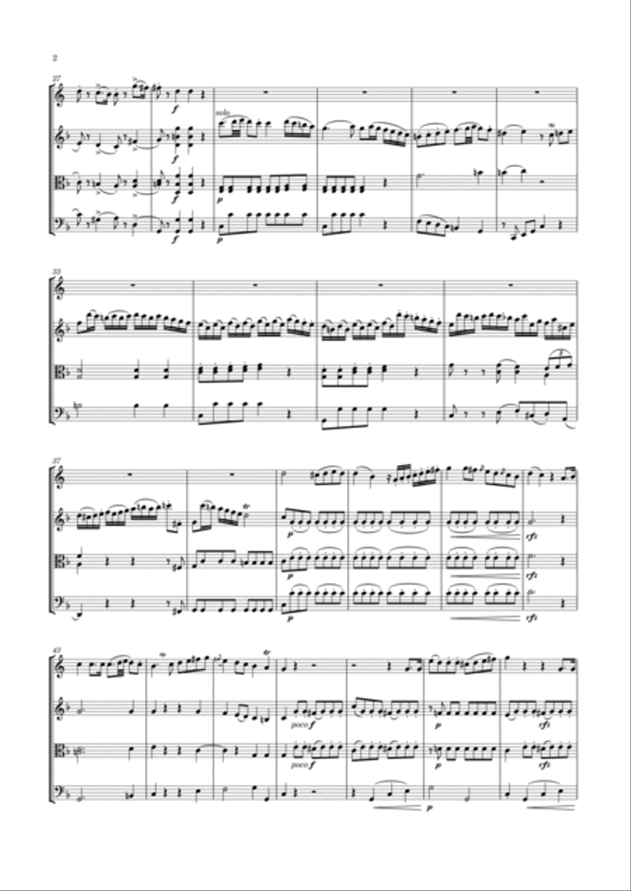 Amon - 3 Quartets for Horn & Strings, Op.20 Small Ensemble scores gallery preview page 3