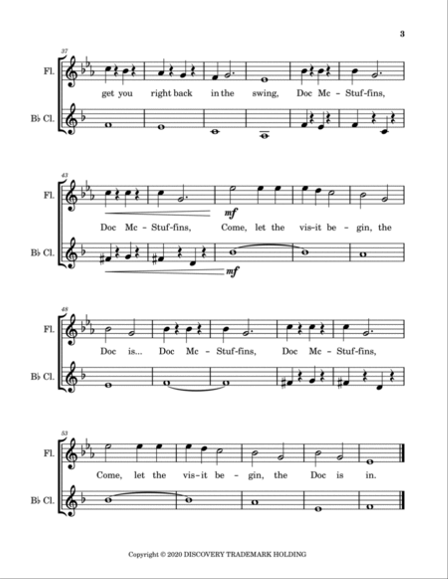 Doc Mcstuffins Woodwind Duet scores gallery preview page 4