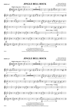 Jingle Bell Rock: 1st F Horn