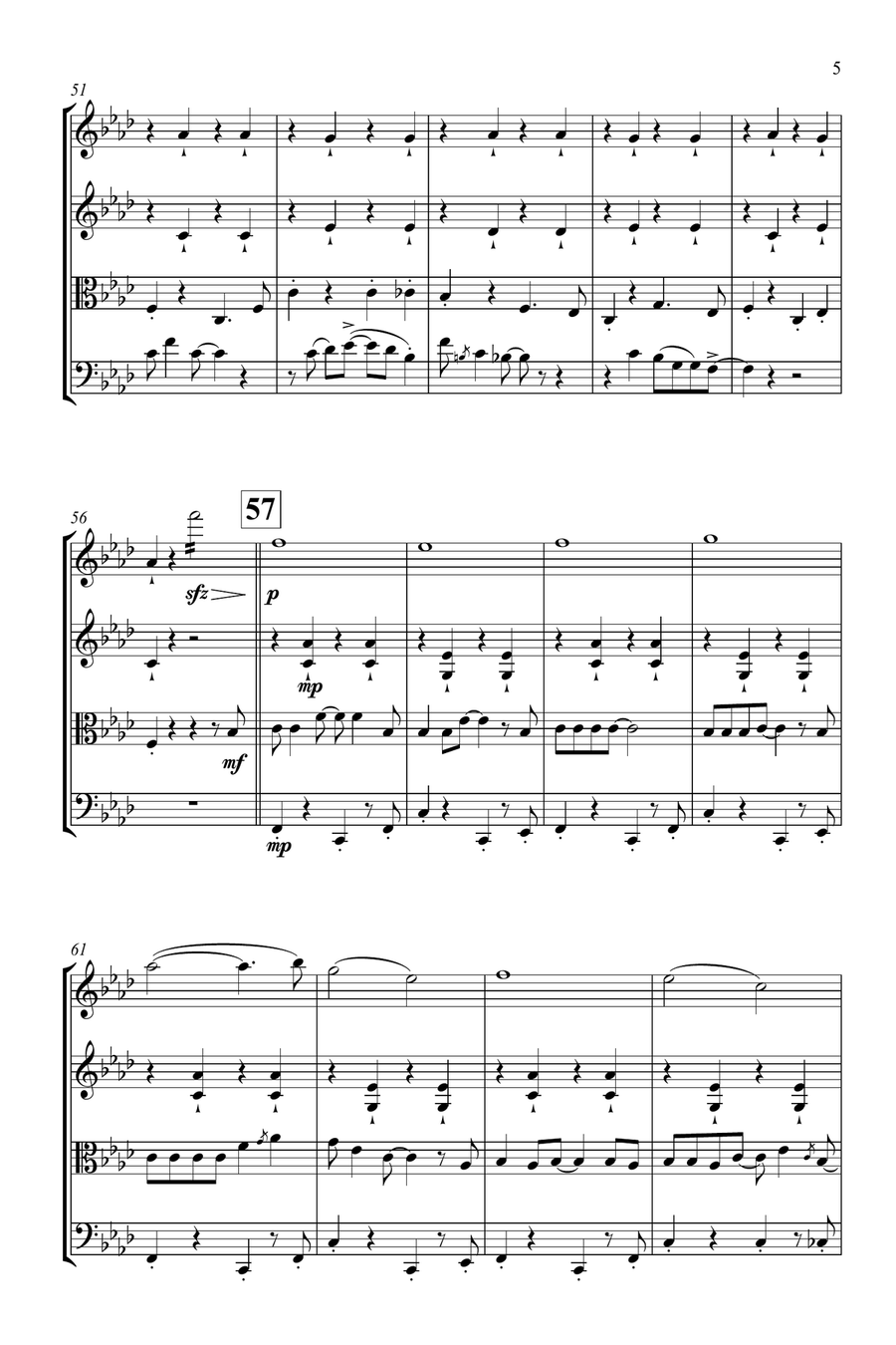 Lemon Tree String Quartet scores gallery preview page 5