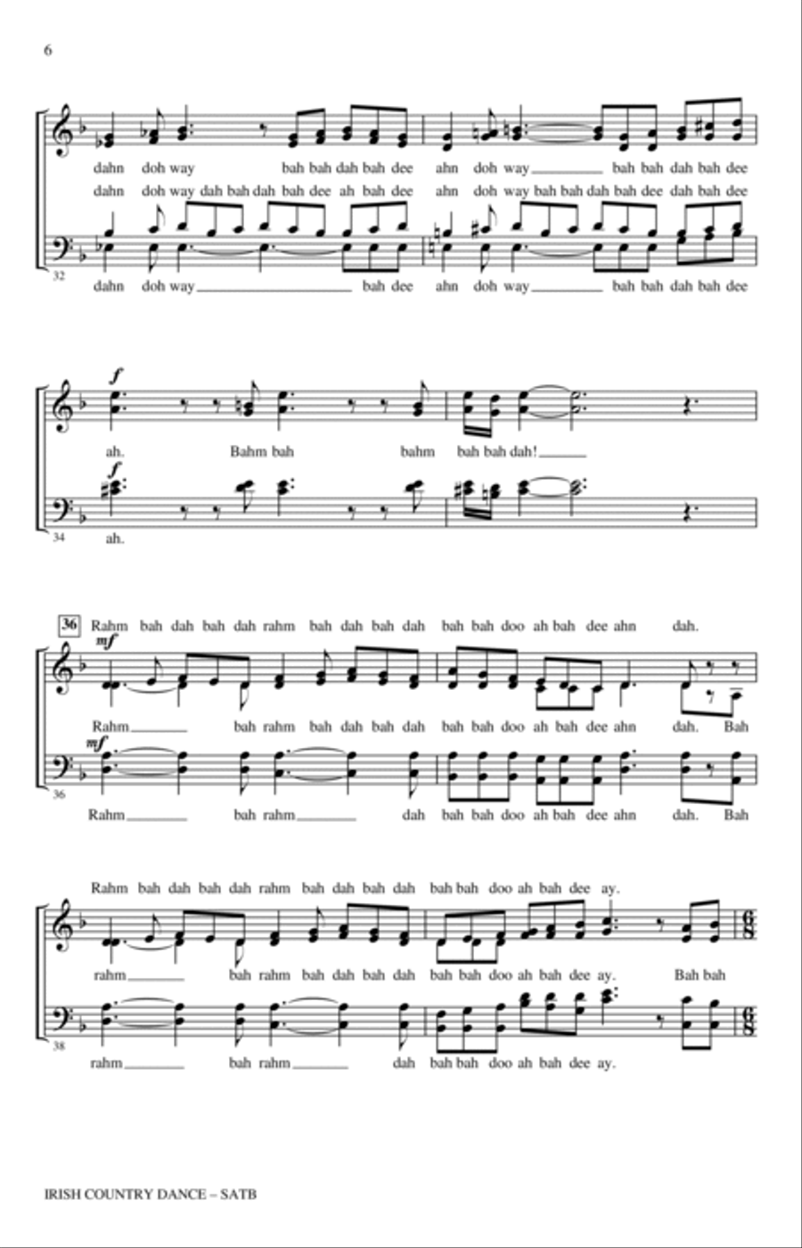 Irish Country Dance 4-Part scores gallery preview page 4