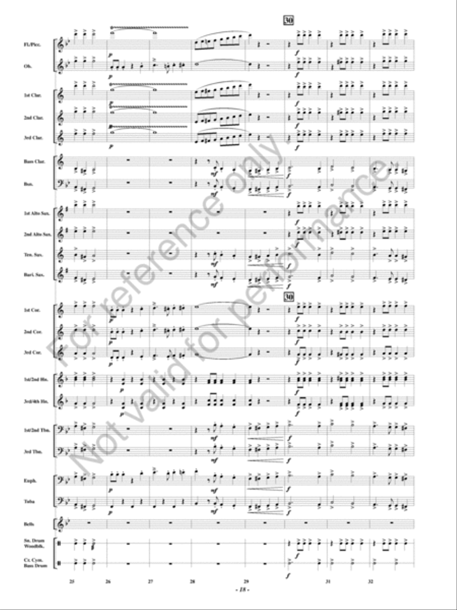 The Huntress Concert Band scores gallery preview page 19