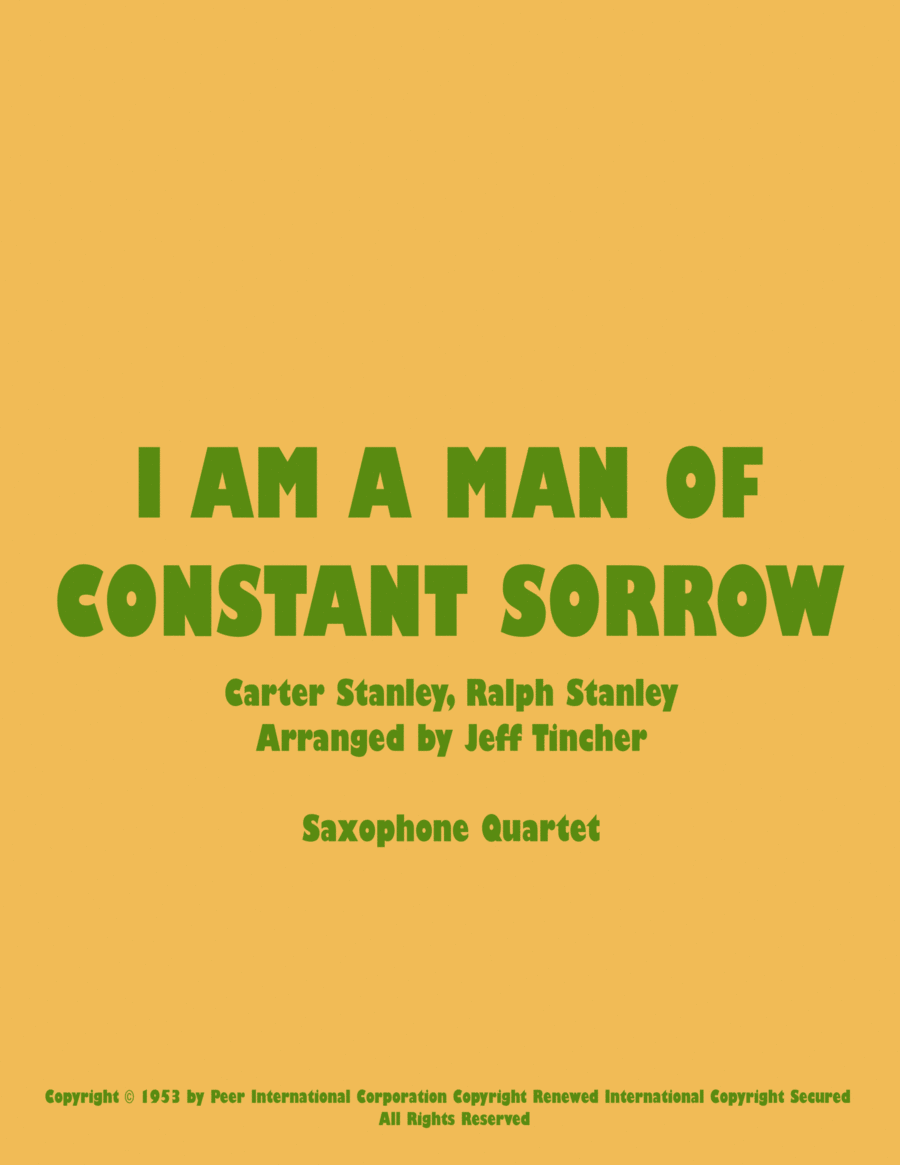 I Am A Man Of Constant Sorrow Woodwind Quartet scores gallery preview page 1