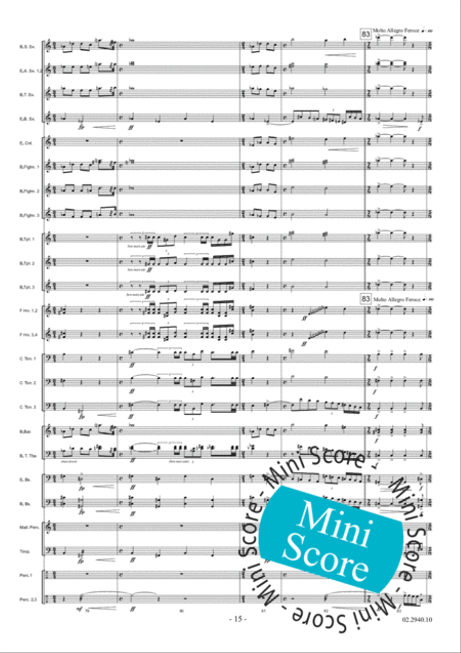 Aurora Fanfare Band scores gallery preview page 21