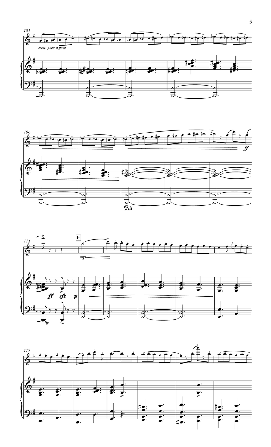Saltarello for flute & piano Flute Solo scores gallery preview page 5