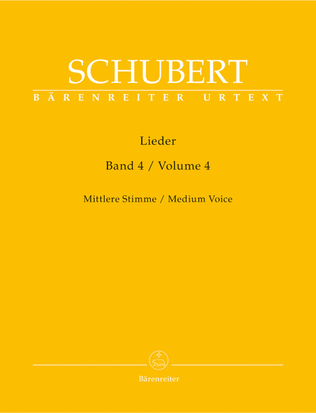 Book cover for Lieder, Volume 4