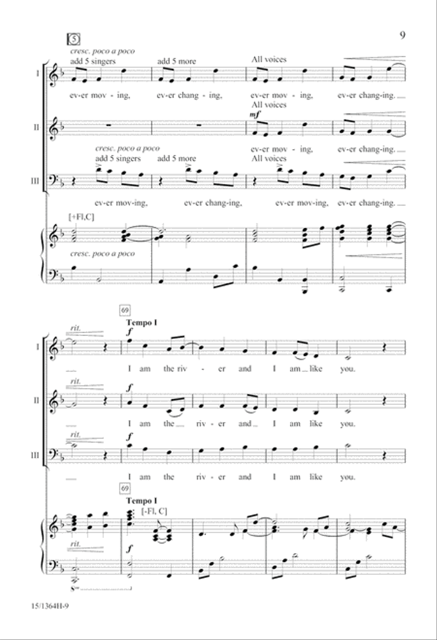 I Am the River 3-Part scores gallery preview page 10