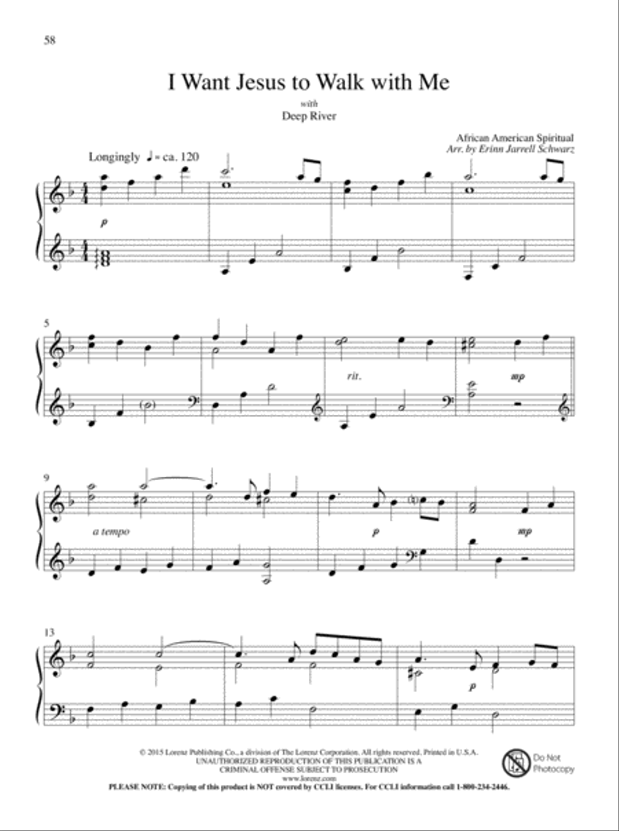 Let All Things Their Creator Bless! Piano Solo scores gallery preview page 33