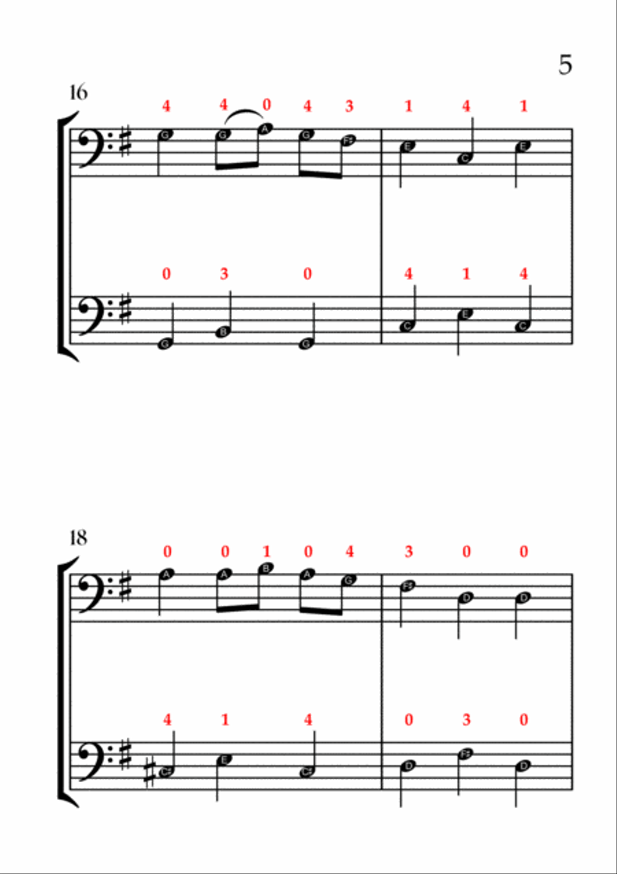 We Wish You a Merry Christmas (CELLO DUET - EASY LEVEL) String Duet scores gallery preview page 6