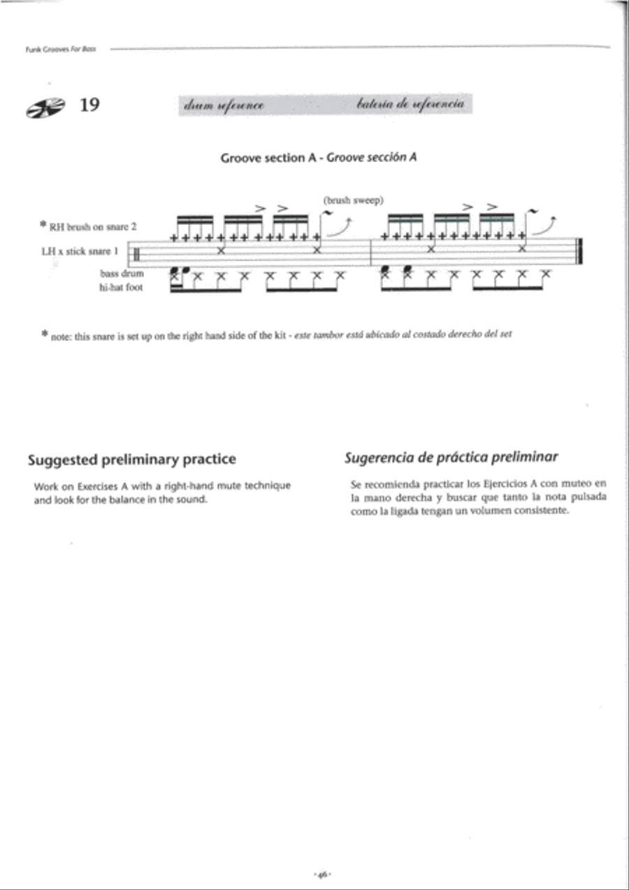 Funk Grooves -- Workshop for Bass Bass Guitar scores gallery preview page 4