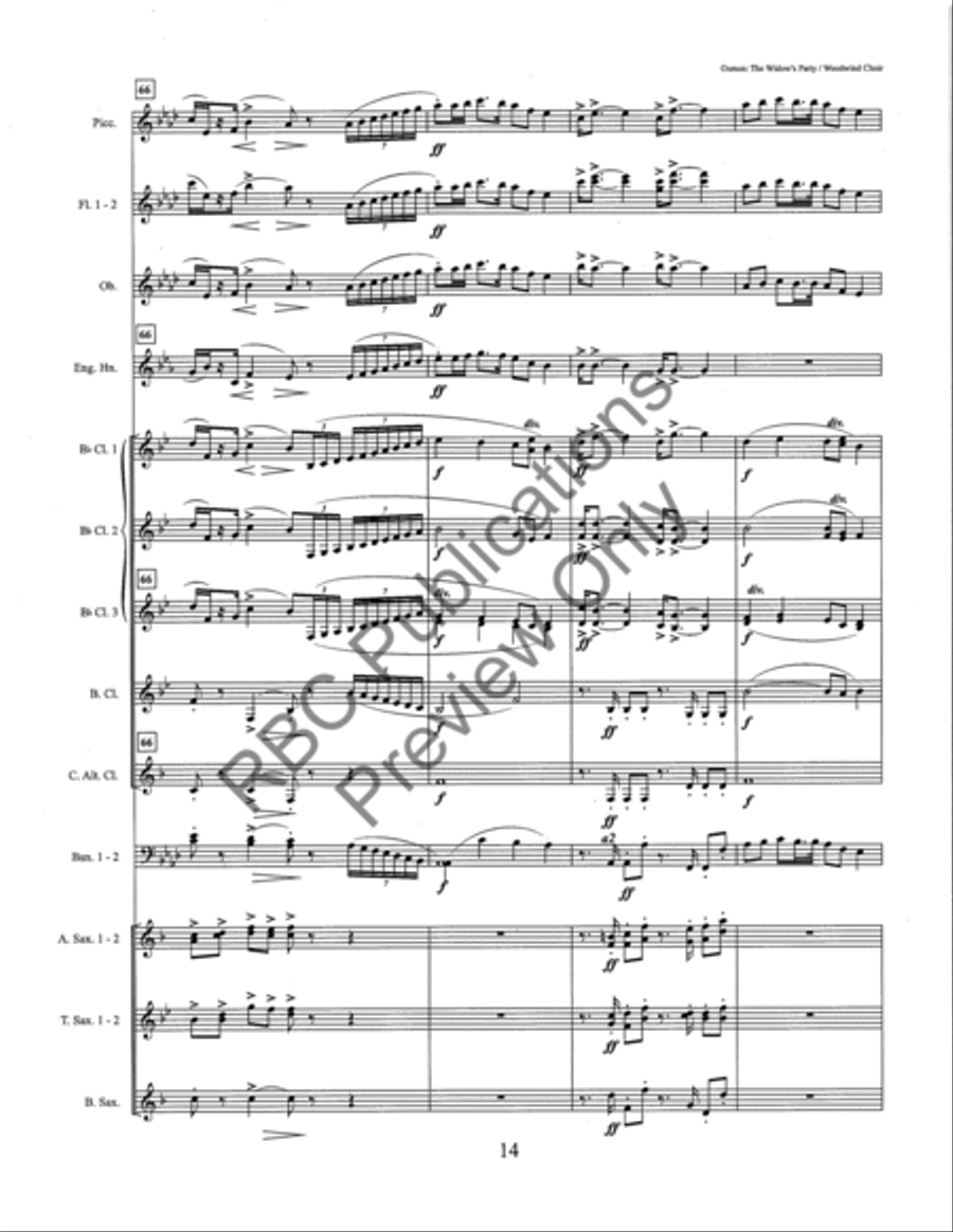 Widow's Party (Score) Widow's Party (Score) Score scores gallery preview page 19
