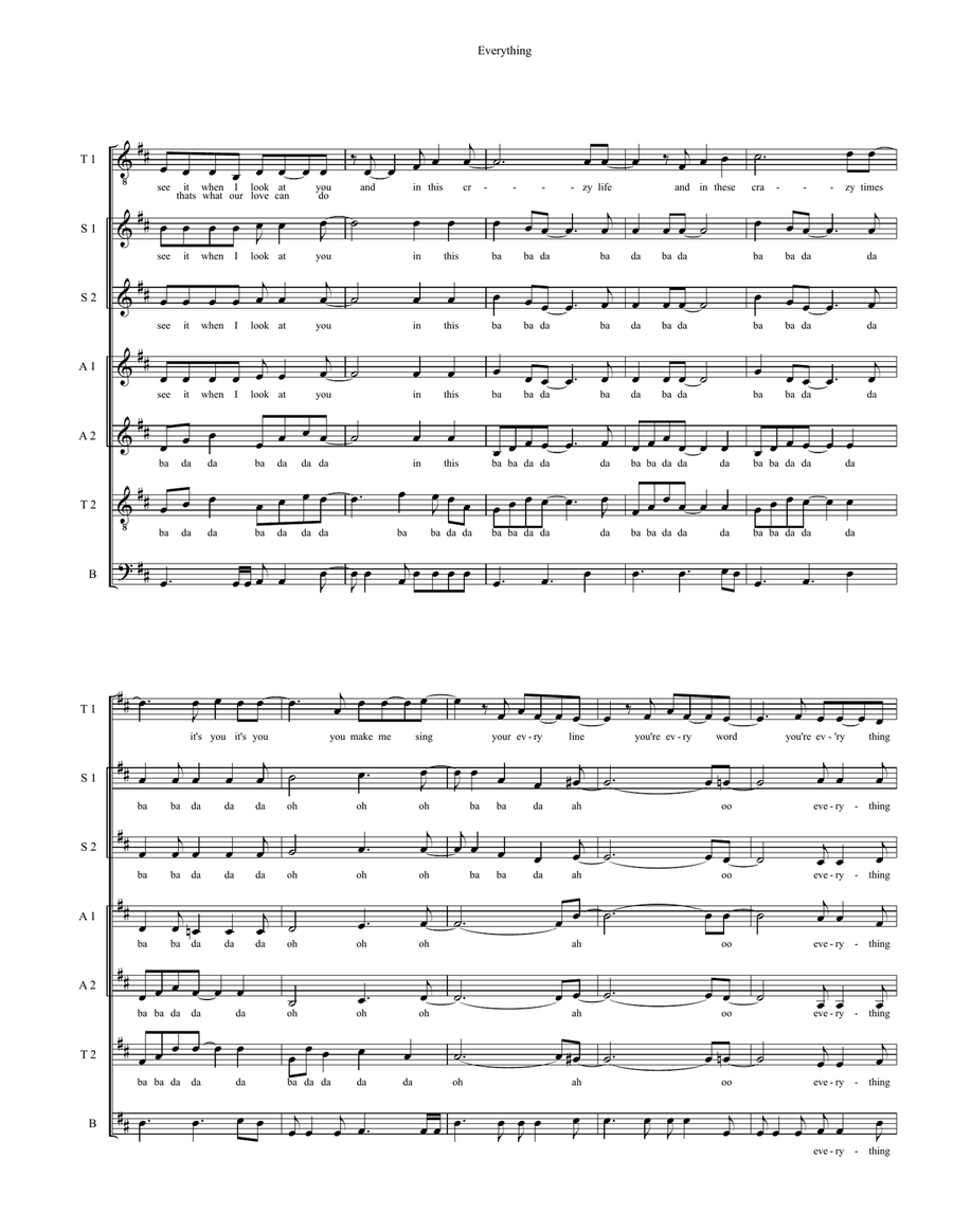 Everything 4-Part scores gallery preview page 4