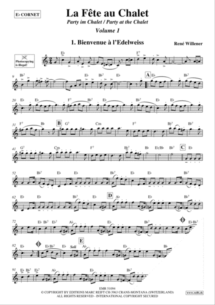 La Fete au Chalet Volume 1 Cornet scores gallery preview page 3