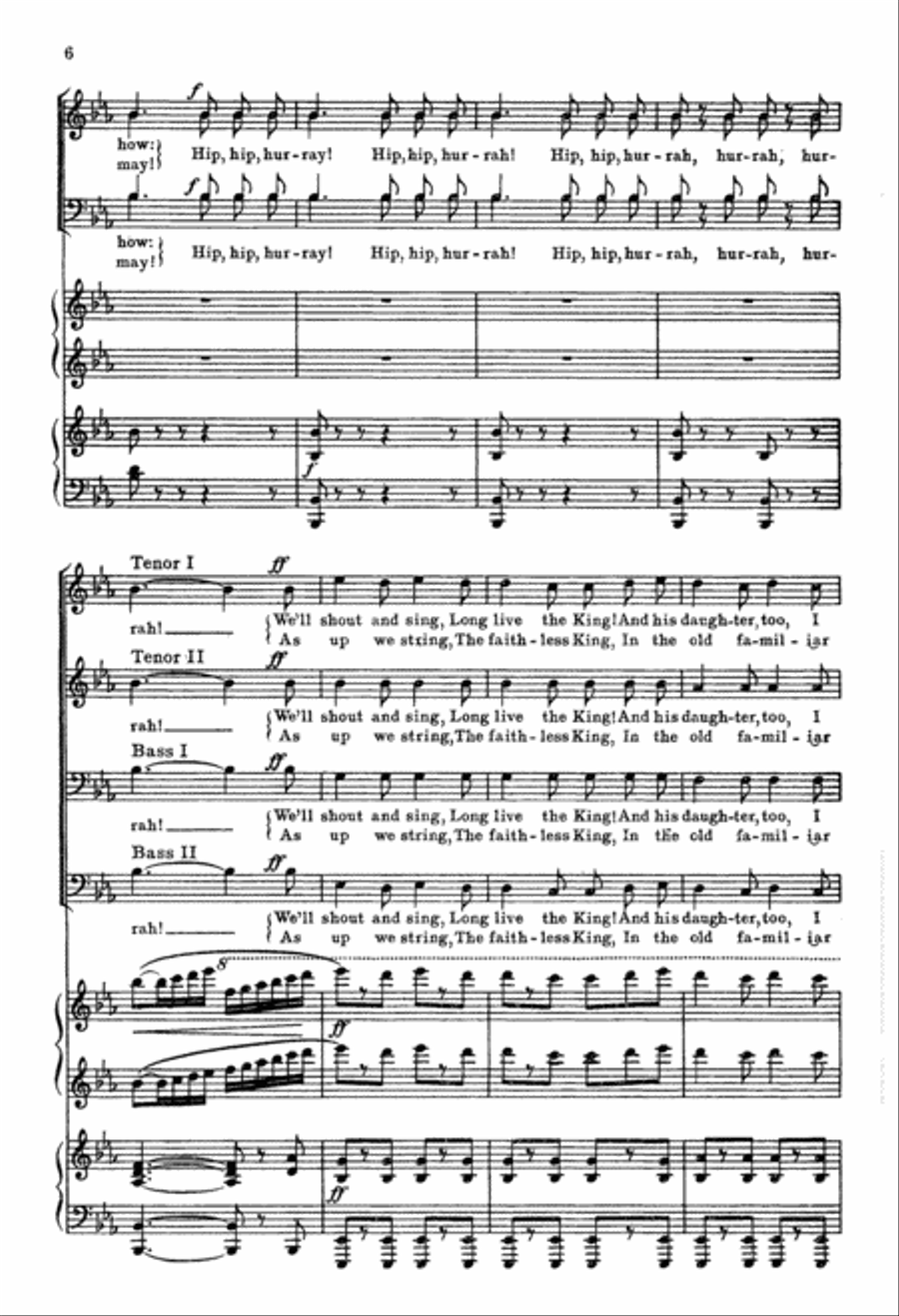 Princess Ida: Choruses, Part I TTBB scores gallery preview page 6