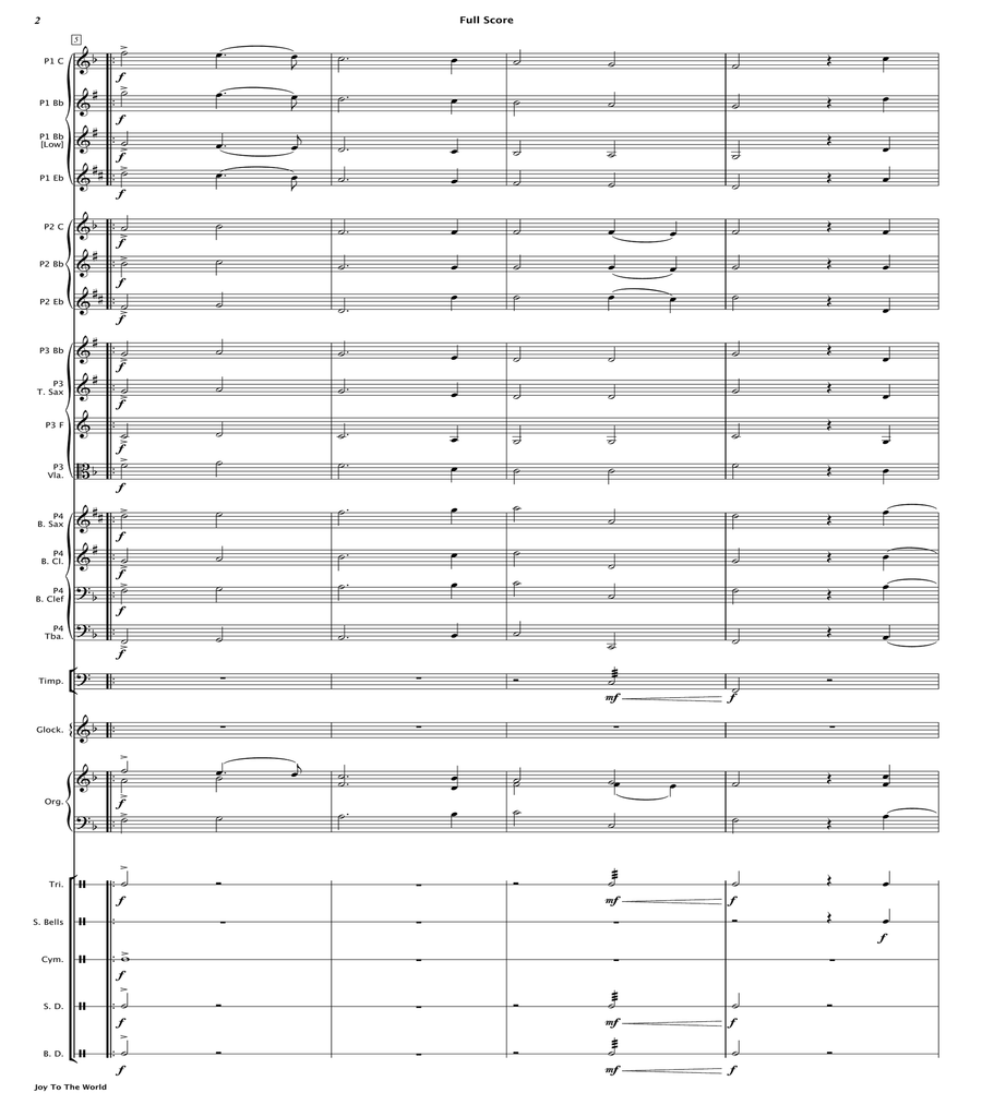 Joy To The World (Flexible Instrumentation) image number null