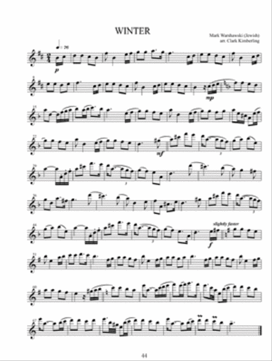 Solos for Flute, Collection 8: Eastern European & Jewish Flute Solo scores gallery preview page 4