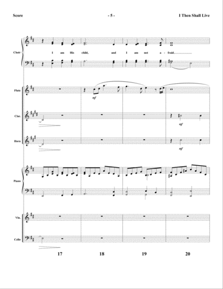 I Then Shall Live - Instrumental Ensemble Score and Parts Choir scores gallery preview page 7