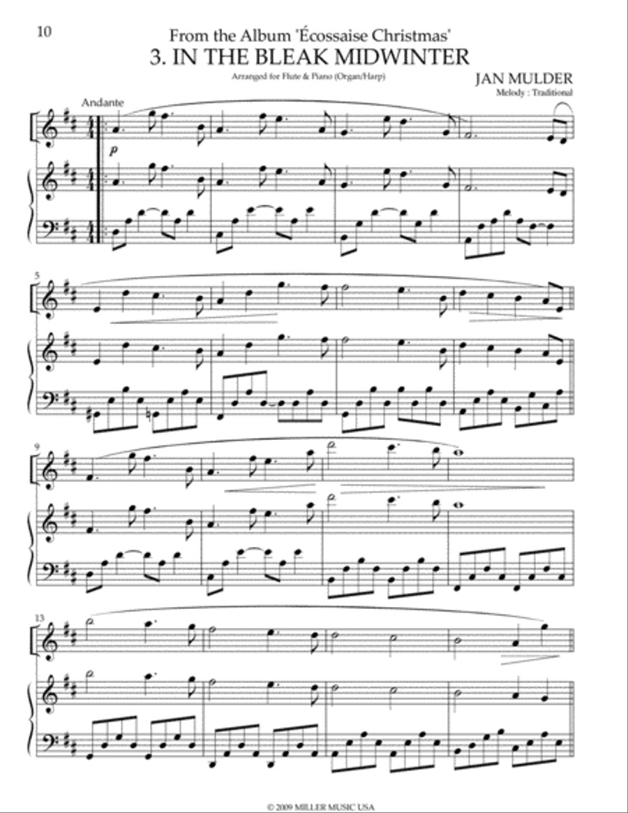 In the Bleak Midwinter Harp scores gallery preview page 1