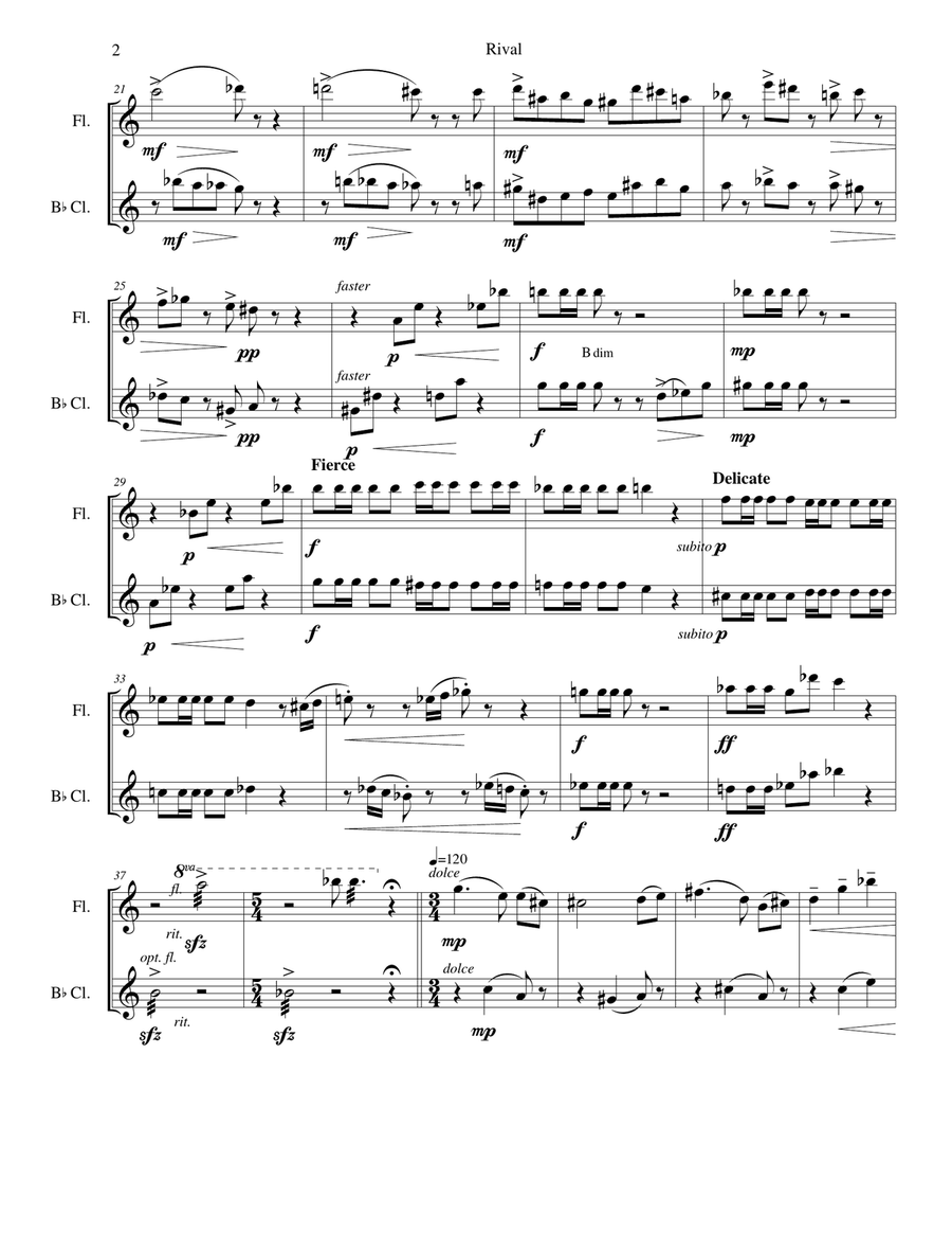 Rival Woodwind Duet scores gallery preview page 3