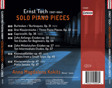 Ernst Toch: Solo Piano Pieces