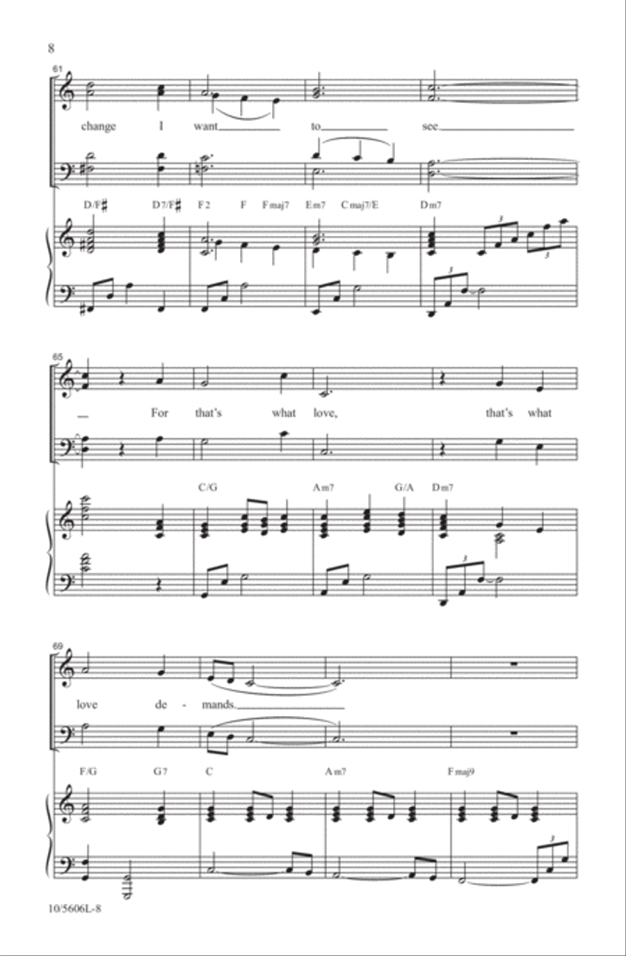 What Love Demands 4-Part scores gallery preview page 8