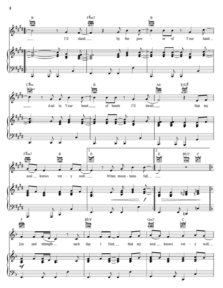 And That My Soul Knows Very Well Piano, Vocal, Guitar scores gallery preview page 2