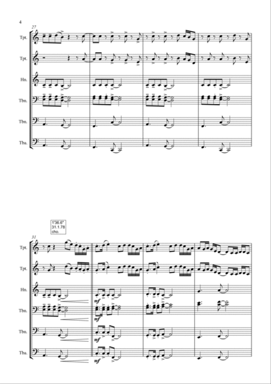 The Bones The Bones Brass Ensemble scores gallery preview page 4