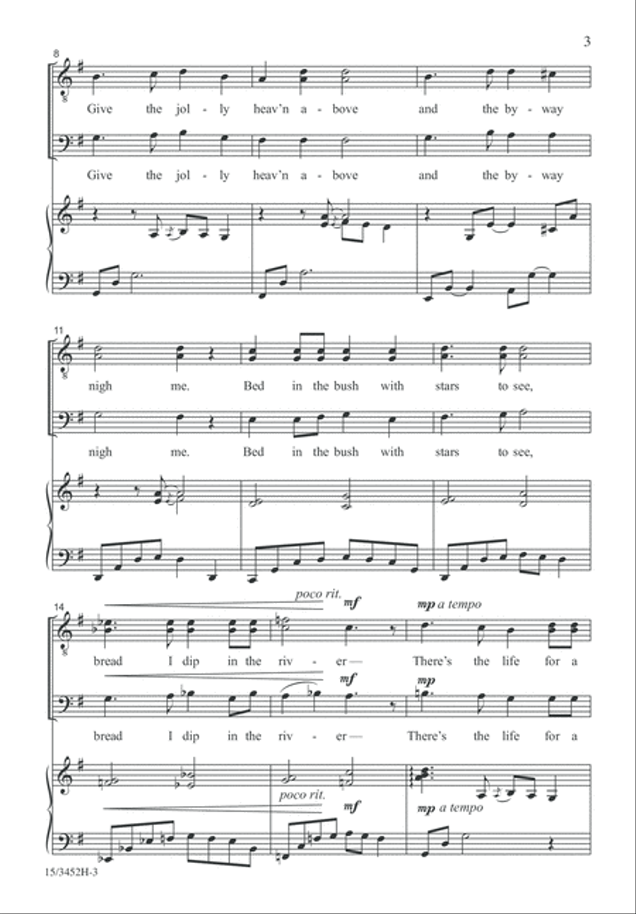 Give to Me the Life I Love TTB scores gallery preview page 3