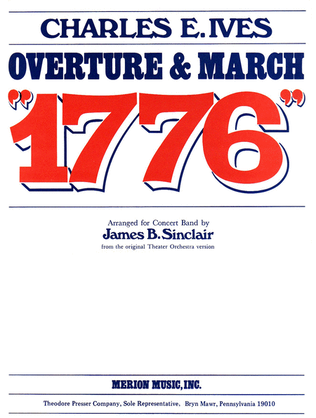 Book cover for Overture & March "1776"