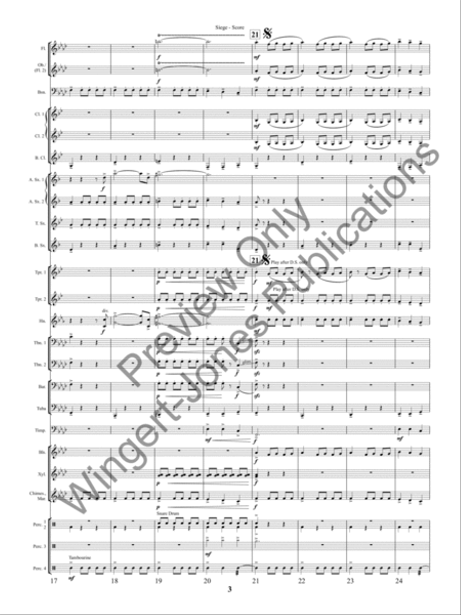 Siege (Score) Concert Band scores gallery preview page 6