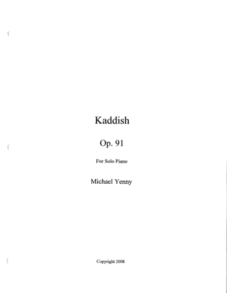 Kaddish, op. 91 image number null