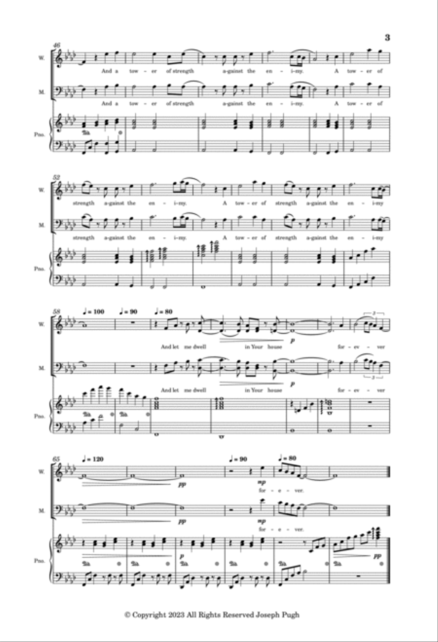 Psalms 61 Psalms 61 4-Part scores gallery preview page 3