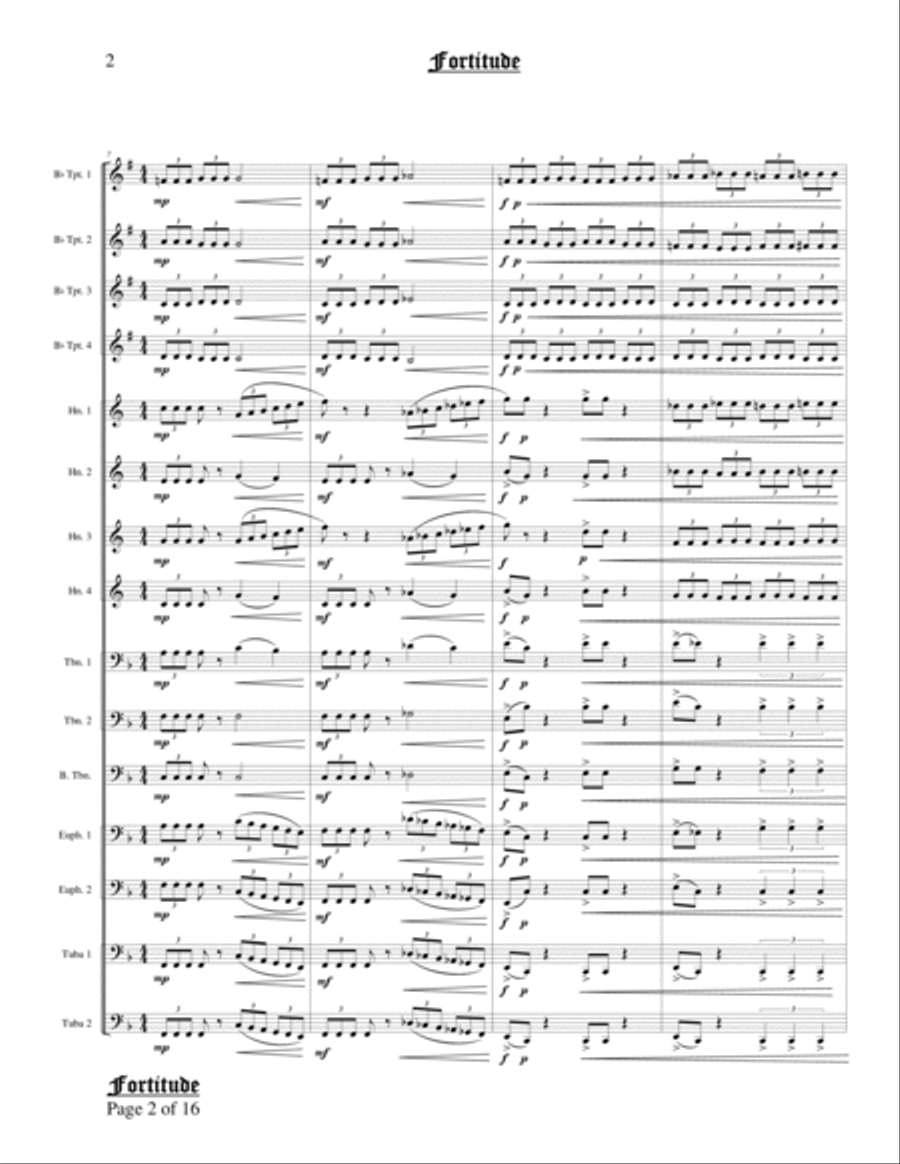 Fortitude Brass Ensemble scores gallery preview page 4