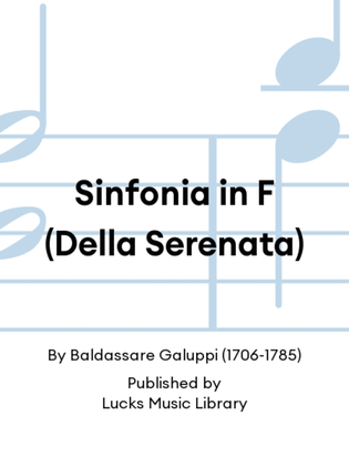 Sinfonia in F (Della Serenata)