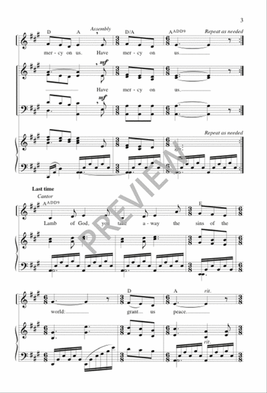 Silent Night Silent Night 4-Part scores gallery preview page 2