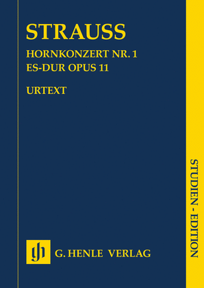 Book cover for Horn Concerto No. 1 in E-Flat Major, Op. 11