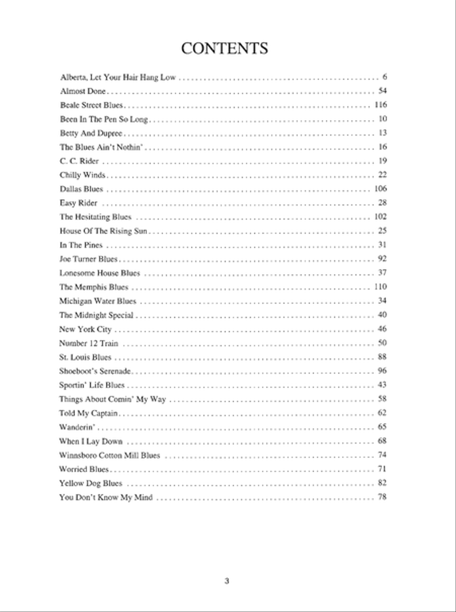 Blues Guitar Songbook Blues Guitar Songbook Electric Guitar scores gallery preview page 4