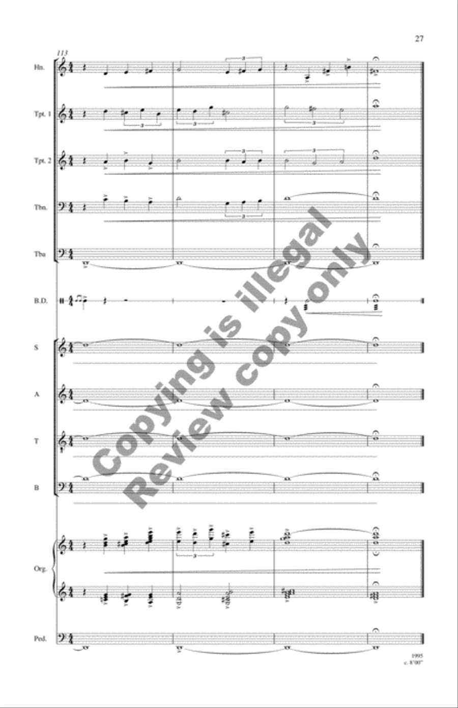 Alleluias, Intercessions and Remembrances (Brass Quintet Score) Choir scores gallery preview page 18