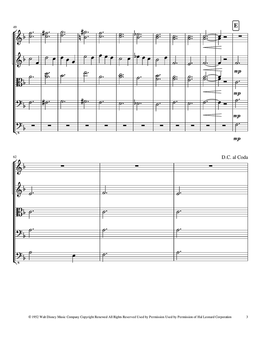 Once Upon A Dream String Orchestra scores gallery preview page 3