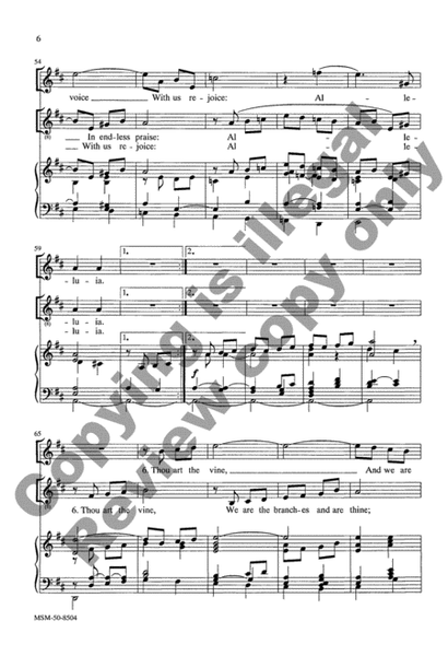 Thou Art the Vine (Choral Score) image number null
